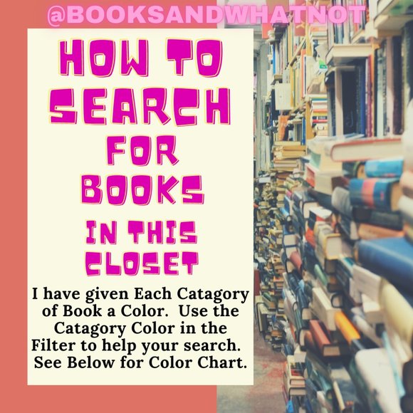 Books Other - Filter your Search using the color code chart